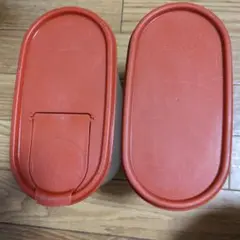 未使用 タッパーウェア ＭＭだ円 小口付シール（蓋） 6枚 パプリカ 未使用 タッパーウェア MMだ円 小口付シール（蓋） 2枚 パプリカ