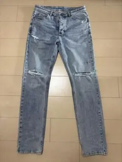 ☆期間限定値下☆【MLVINCE】ストレートフレアクラッシュデニムパンツ 
