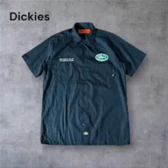 1115 古着Dickiesワークシャツ企業系刺繍ロゴアメカジビンテージY2K