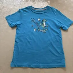 VOLCOM キッズ 半袖Tシャツ スケートボード柄 ブルー　US7 130cmのサムネイル