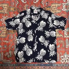DUKE KAHANAMOKUアロハシャツ 日本製 パイナップル ネイビーのサムネイル