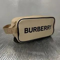 ✨極美品✨BURBERRY バーバリー　キャンバス　トラベルポーチ　ベージュのサムネイル