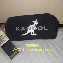 KANGOL ブラック ポーチ ペンケース 筆箱のサムネイル