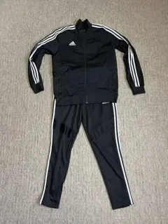 adidas ジャージ トラックスーツ上下 ブラック O(XL)サイズ