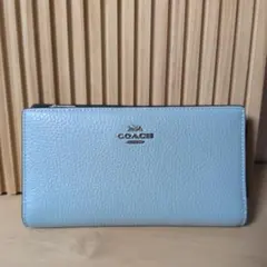 ❀新品未使用❀長財布COACH長財布 レザー❀ ❀水色✾CU158 ✾ 新品未使用❀長財布COACH長財布 レザー❀ ❀水色✾CU158 ✾ - メルカリ