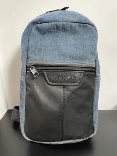 DIESEL デニム レザー ショルダーバッグ　中古品