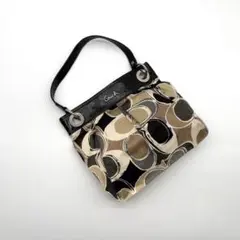 Coach Signature Print Shoulder Bag Y2K