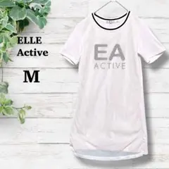 【ELLE Active】女の子　ワンピース　白　M 160 メッシュ　可愛い