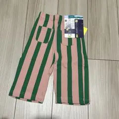 新品未使用　80 soft cheese しまむら　ストライプ　パンツ