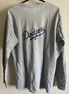 MLB ドジャース　グレー Lサイズ 七分袖カットソー