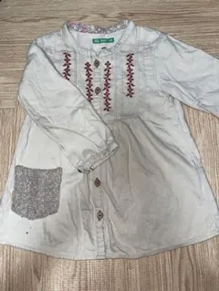 ラグマート★長袖ワンピース★100★ベージュ