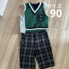 卒園 入園 ベスト パンツ 90サイズ フォーマル衣装 結婚式 コムサ