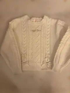 mezzo piano ホワイトセーター