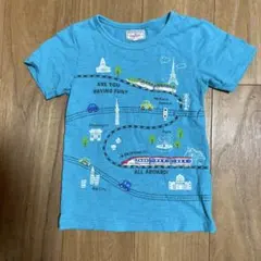 motherways　新幹線　乗り物Tシャツ　120