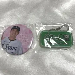 三浦大輝　セット　埼玉西武ライオンズ　缶バッジ　ネームプレート　ガチャ