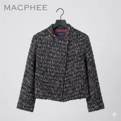 美品✨マカフィー ツイードノーカラージャケット トゥモローランド 38 M