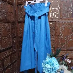 ミラオーウェンフレアスカート１００%PURE RAMIE