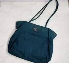 PRADA ナイロン トートバッグ グリーンのサムネイル