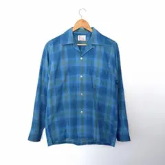 60s Towncraft Penn-Prest オンブレ 開襟シャツ M