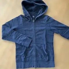 UNIQLO ダークブルージップアップパーカー S