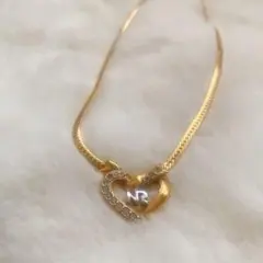 NINA RICCHI ニナリッチ　ハート　ネックレス　ゴールド　喜平風