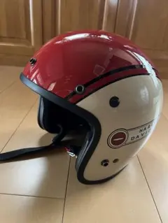 ショーティー ヘルメットOcean beetle同型ピンストライプ バイザー付