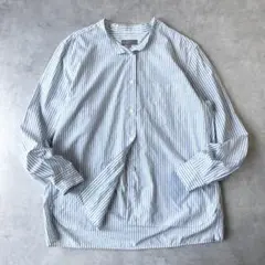 nest Robe コットンストライププルオンシャツ ネストローブ ブラウス