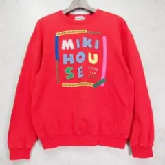 ★90s ミキハウス パッチワーク ロゴ スウェットシャツ トレーナー(M)のサムネイル