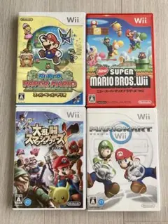 wii ソフト マリオ 4本まとめ売り　美品