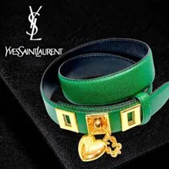 イヴサンローラン　ベルト　グリーン　　ゴールド　レトロ　ポップ　y2k ハート 2026年最新】Yves Saint Laurent レディース ベルトの人気アイテム