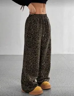 スウェットパンツ レオパード ヒョウ柄 archive y2k グランジ