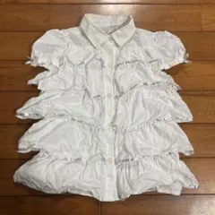 【ZIE ZAC】フリルシャツ 130