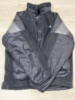 adidas フリースジャケット Mブラック