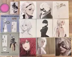 ニーア展 消セナイ記憶 2B・カイネ アクスタ & 色紙9枚セット