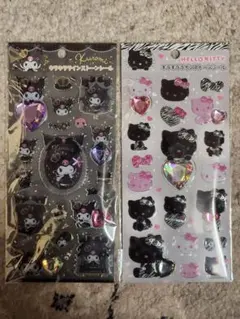 キラキララインストーンシール　キティちゃん&クロミちゃん