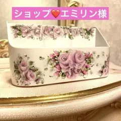 リモコンラック　薔薇　手描き　トールペイント
