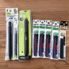フリクション 3色ゲルインキボールペン 替芯 ノック式ゲルインキボールペン