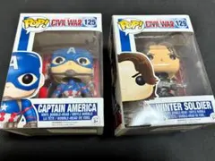 未使用 MARVEL FunkoPOP キャプテンアメリカ＆ウィンターソルジャーのサムネイル