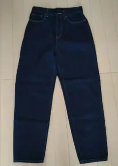 UNIQLO　ハイウエストデニムパンツ　ネイビー系