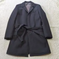 値下げ中1-47【美品】WJKチェスタコート　ベルト付き　黑