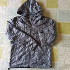 グレー フード付き ダウンジャケット レディースMリバーシブル2弾↓値引