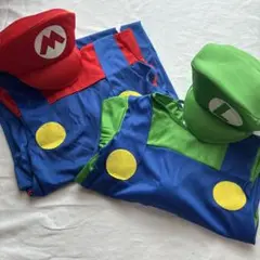 マリオ、ルイージ 仮装セット115〜125cm