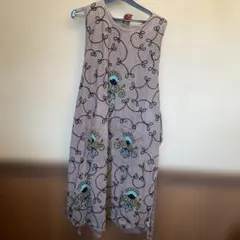 JAGANNATH 刺繍入りベージュワンピース