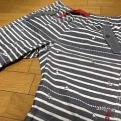 アディダス ネオ ハーフパンツ Lサイズ マリン ボーダー 総柄 adidasのサムネイル