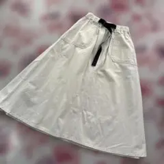 美品R・P・Sホワイト フレアスカート リボン付き