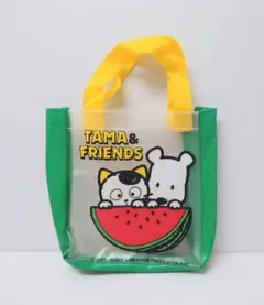 タマ＆フレンズ　ビニールポーチ　ビニールバッグ　昭和レトロ　猫　当時物