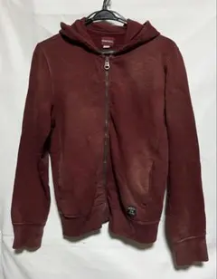 DIESEL ダメージパーカー　フェード　ダメージ加工　ジップパーカー　キッズL