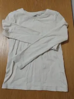 H&M 長袖カットソー US 6X/7 エイチアンドエム Tシャツ 白 キッズ