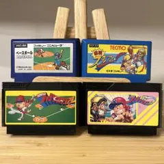 ベースボール/激闘スタジアム/ファミスタ/ファミスタ88 ファミコン4本セット