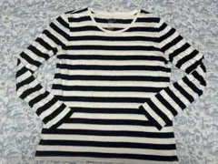 無印良品ボーダー長袖Tシャツ XL
